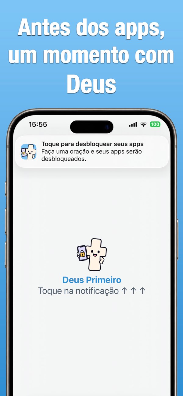 Antes dos apps, um momento com Deus
